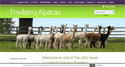 Desktop Screenshot of fowberry-alpacas.com